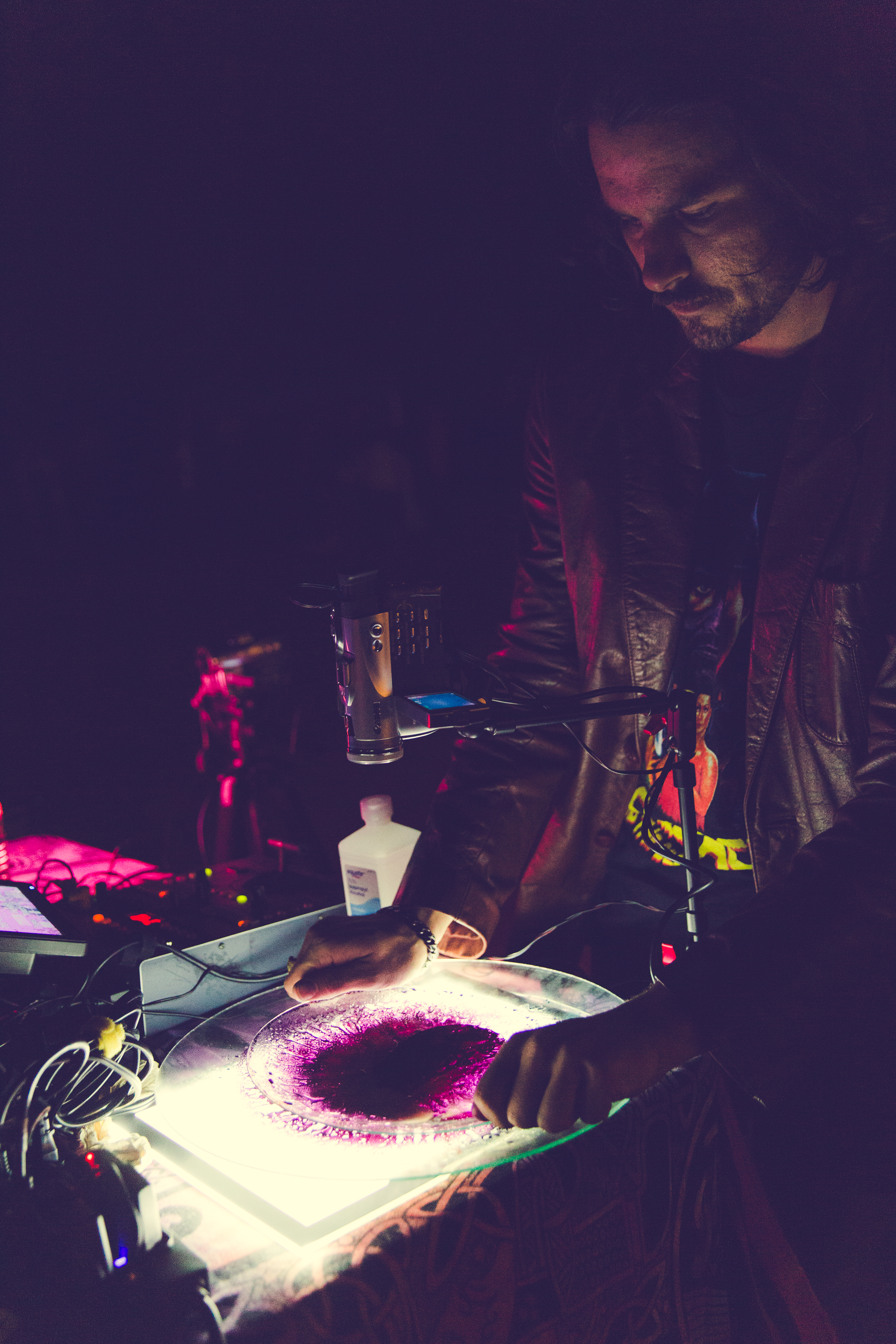 Aidan's home studio with multiple projectors